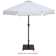 Meridian Furniture Amalfi White Polyester Patio Umbrella