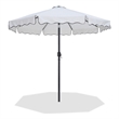 Meridian Furniture Amalfi White Polyester Patio Umbrella