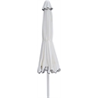 Meridian Furniture Amalfi White Polyester Patio Umbrella