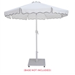 Meridian Furniture Amalfi White Polyester Patio Umbrella