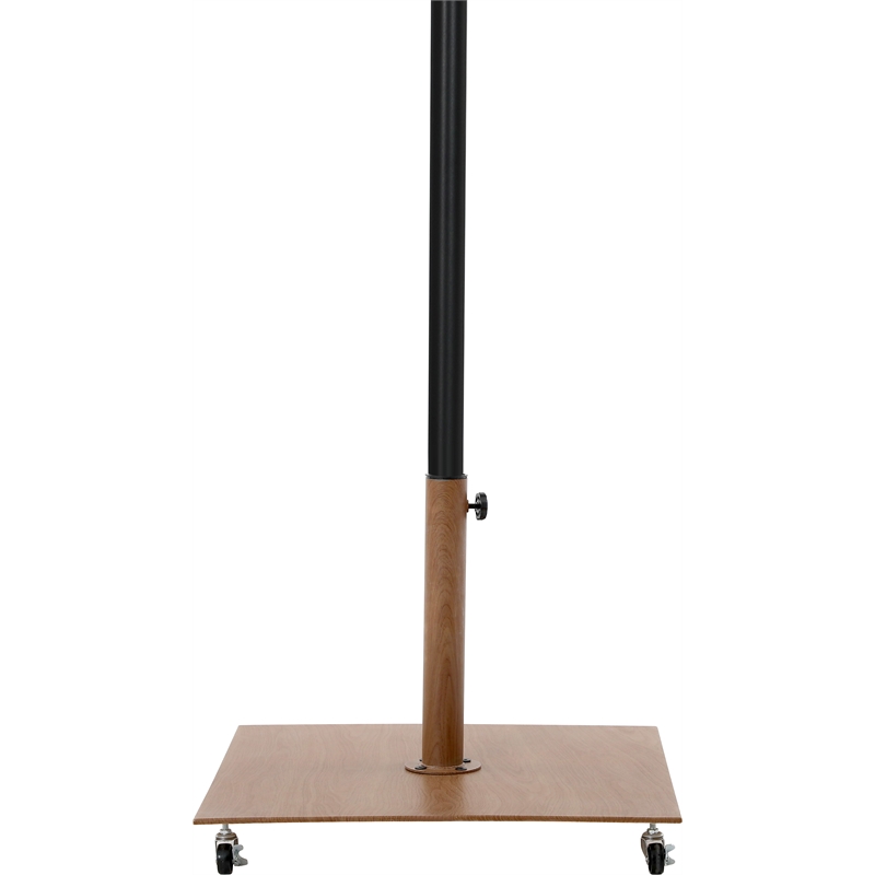 Meridian Furniture Amalfi Beige Polyester Patio Umbrella with Base Set