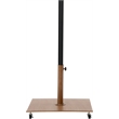 Meridian Furniture Amalfi Beige Polyester Patio Umbrella with Base Set