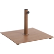 Meridian Furniture Amalfi Beige Polyester Patio Umbrella with Base Set