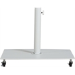 Meridian Furniture Amalfi Beige Polyester Patio Umbrella with Base Set