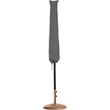 Meridian Furniture Amalfi Beige Polyester Patio Umbrella with Base Set