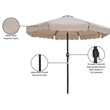 Meridian Furniture Amalfi Beige Polyester Patio Umbrella