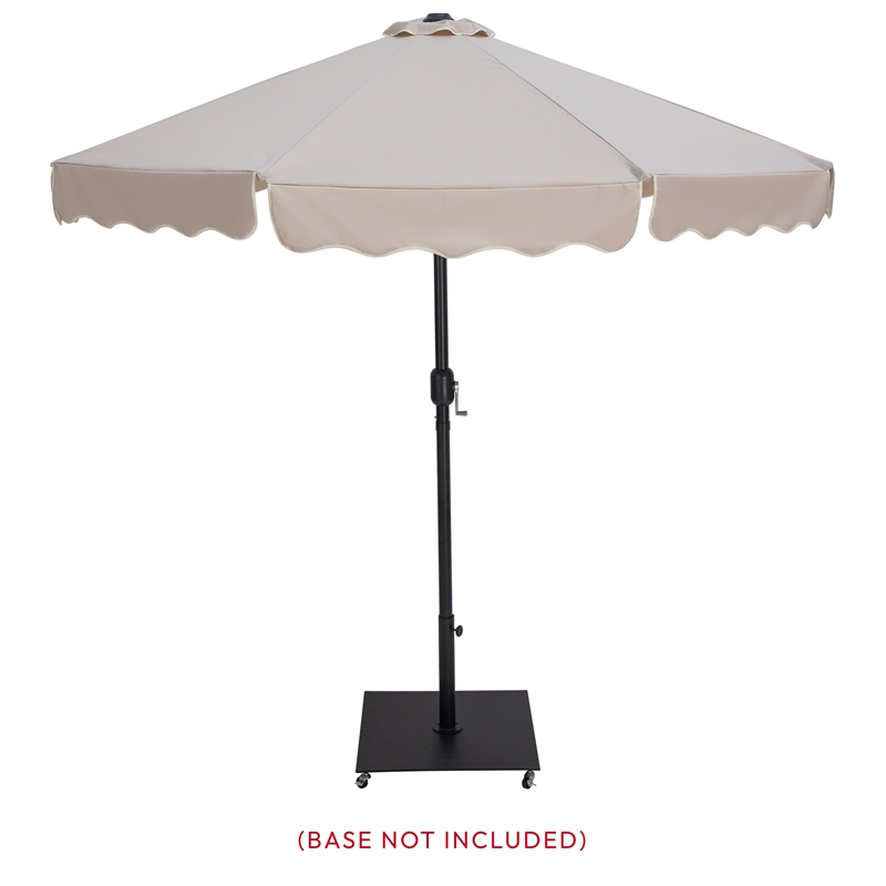 Meridian Furniture Amalfi Beige Polyester Patio Umbrella