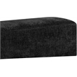 Meridian Furniture Alora Black Polyester Fabric Bench