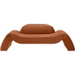 Meridian Furniture Austin Cognac Velvet Loveseat