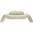 Meridian Furniture Austin Cream Velvet Loveseat