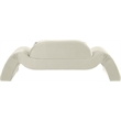 Meridian Furniture Austin Cream Velvet Loveseat