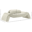 Meridian Furniture Austin Cream Velvet Loveseat