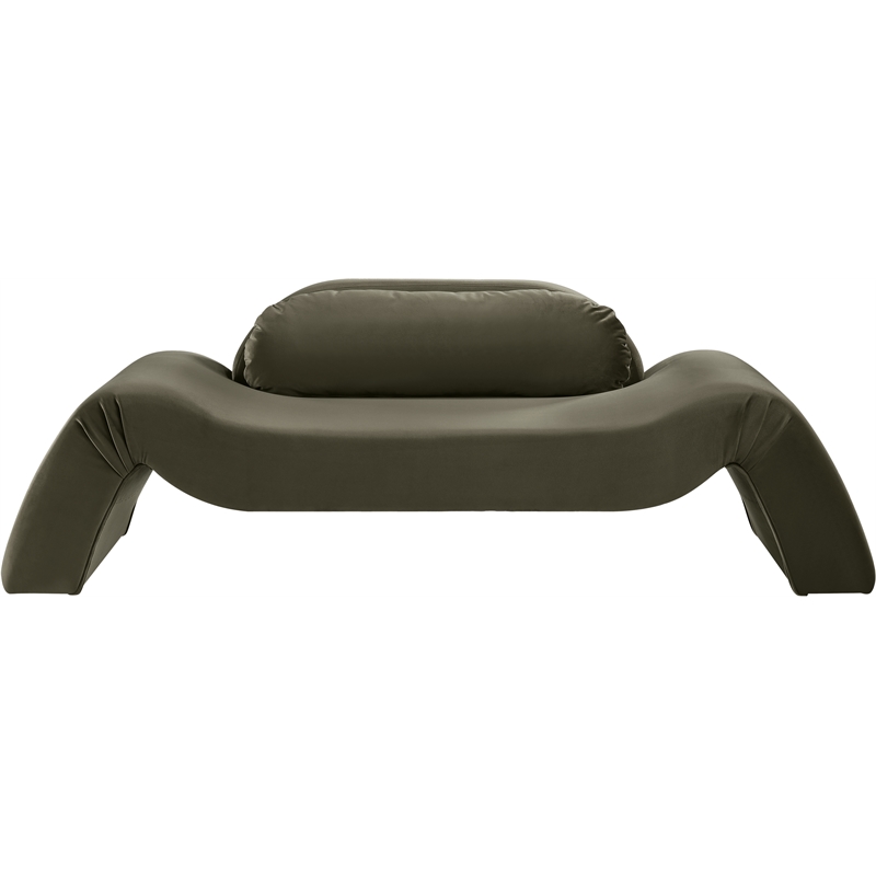 Meridian Furniture Austin Green Velvet Loveseat