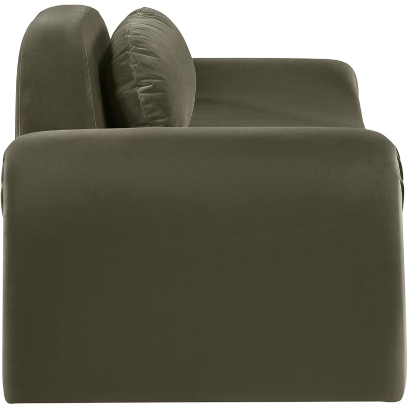 Meridian Furniture Austin Green Velvet Loveseat