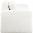 Meridian Furniture Austin Cream Microsuede Corduroy Loveseat