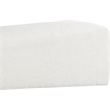 Meridian Furniture Alora Cream Polyester Fabric Bench