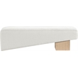 Meridian Furniture Alora Cream Polyester Fabric Bench