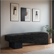 Meridian Furniture Alora Black Polyester Fabric Bench