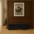 Meridian Furniture Alora Black Polyester Fabric Bench