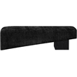 Meridian Furniture Alora Black Polyester Fabric Bench