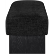 Meridian Furniture Alora Black Polyester Fabric Bench