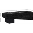 Meridian Furniture Alora Black Polyester Fabric Bench