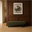 Meridian Furniture Alora Green Polyester Fabric Bench