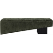 Meridian Furniture Alora Green Polyester Fabric Bench