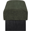 Meridian Furniture Alora Green Polyester Fabric Bench