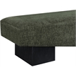 Meridian Furniture Alora Green Polyester Fabric Bench