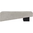 Meridian Furniture Alora Grey Polyester Fabric Bench