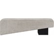 Meridian Furniture Alora Grey Polyester Fabric Bench