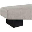 Meridian Furniture Alora Grey Polyester Fabric Bench