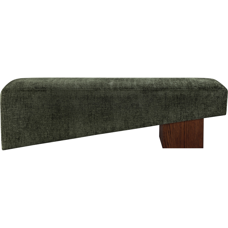 Meridian Furniture Alora Green Polyester Fabric Bench