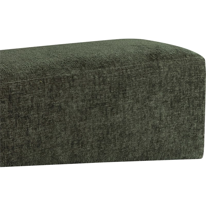 Meridian Furniture Alora Green Polyester Fabric Bench