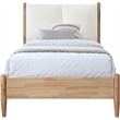 Meridian Furniture Arbor Cream Polyester Twin Bed