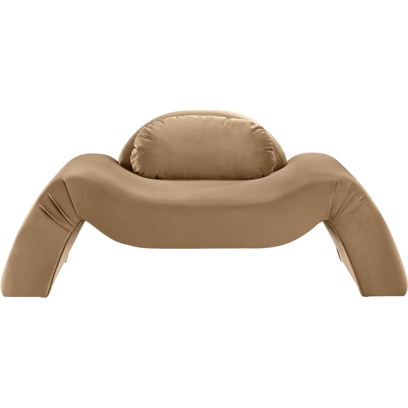Meridian Furniture Austin Beige Velvet Chair