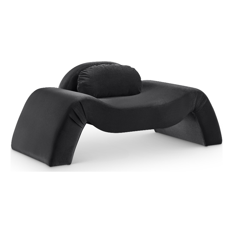 Meridian Furniture Austin Black Velvet Chair
