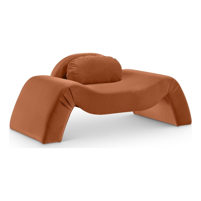 Meridian Furniture Austin Cognac Velvet Chair