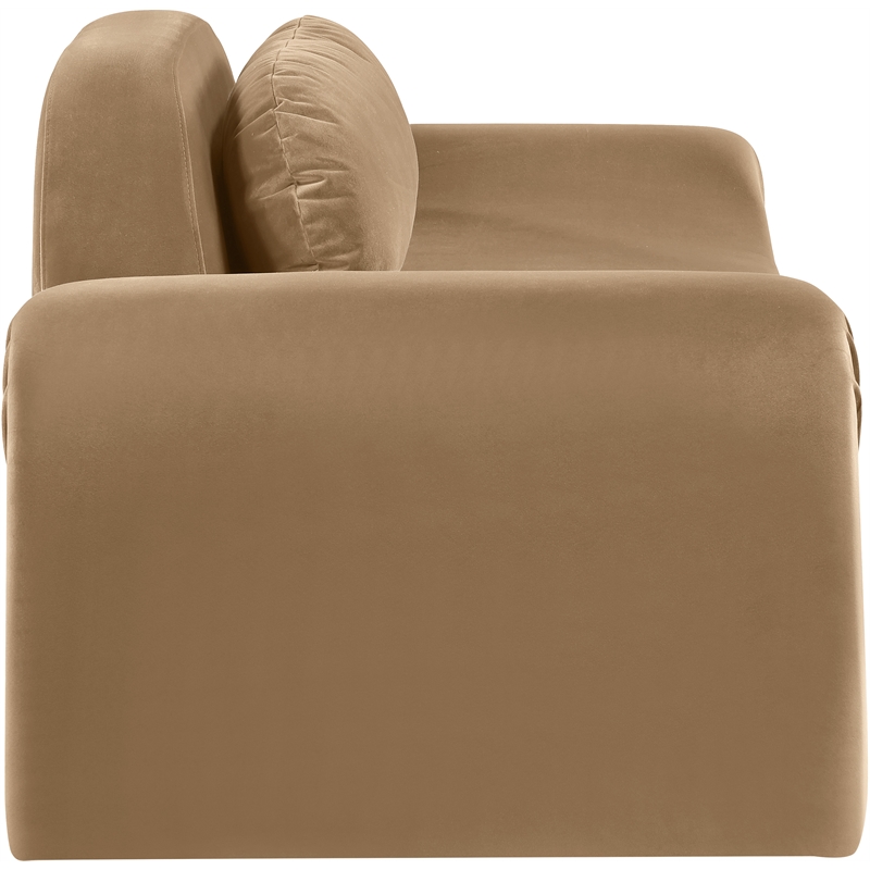 Meridian Furniture Austin Beige Velvet Loveseat
