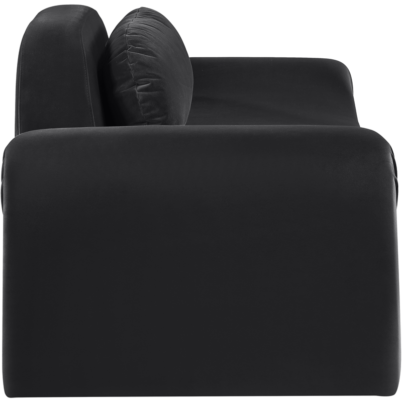 Meridian Furniture Austin Black Velvet Loveseat