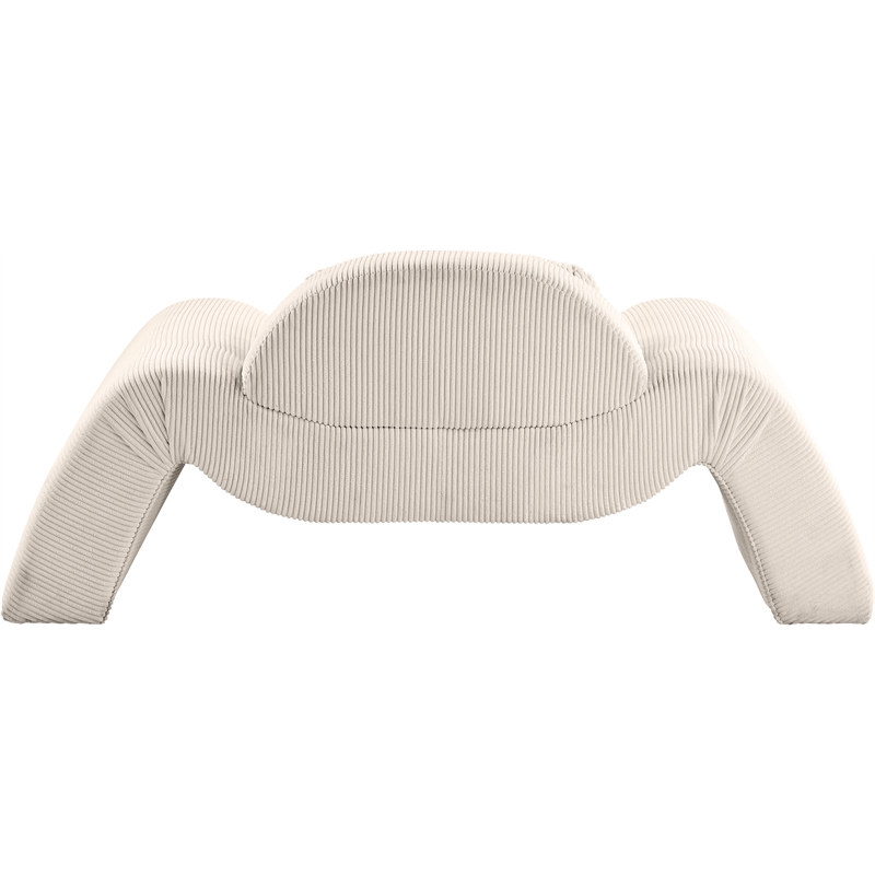 Meridian Furniture Austin Beige Microsuede Corduroy Chair