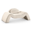 Meridian Furniture Austin Beige Microsuede Corduroy Chair
