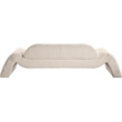 Meridian Furniture Austin Beige Microsuede Corduroy Sofa