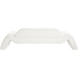 Meridian Furniture Austin Cream Microsuede Corduroy Sofa