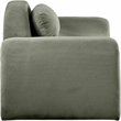 Meridian Furniture Austin Green Microsuede Corduroy Chair