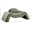 Meridian Furniture Austin Green Microsuede Corduroy Chair