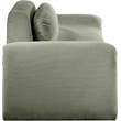 Meridian Furniture Austin Green Microsuede Corduroy Sofa