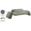 Meridian Furniture Austin Green Microsuede Corduroy Sofa