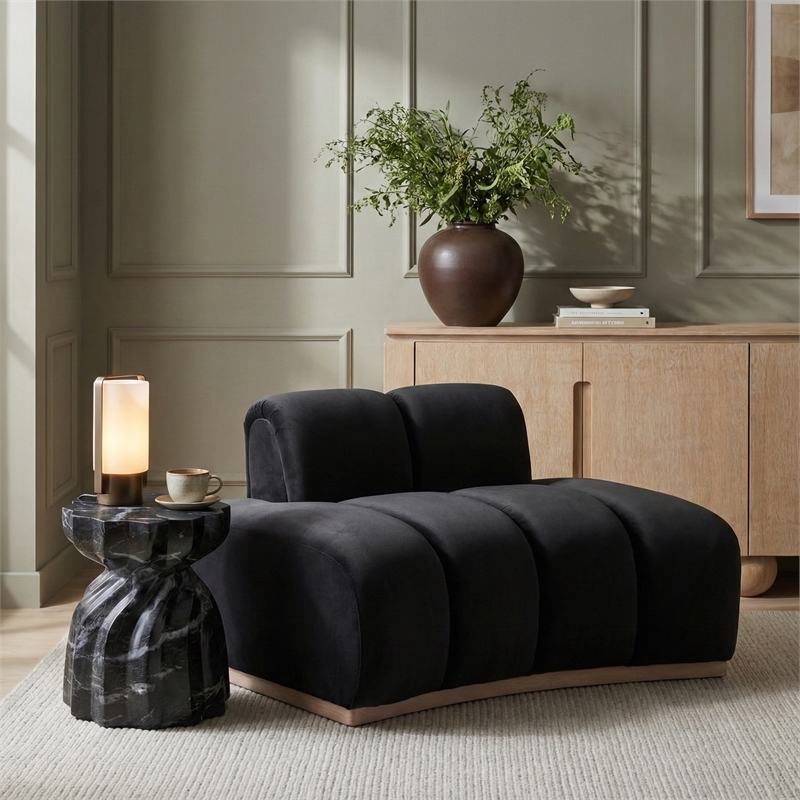 Meridian Furniture Jace Black Velvet Chair